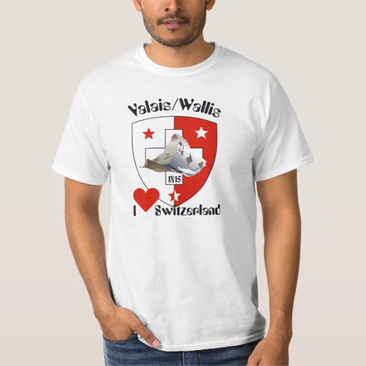 Valais / Wallis Schweiz-Suisse T-Shirt Tシャツ (正面)