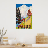 Valais Wallis Zermatt Ski Switzerland Swiss Alps ポスター (キッチン)