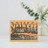 Valasteの滝 Ontika崖の森のアート ポストカード (スタンド正面)