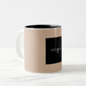 Valcooks 12 oz 3の調子のコーヒー・マグ ツートーンマグカップ (正面左)