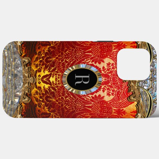 Valcurrace Monogramm-Schutz Case-Mate iPhoneケース (裏面 (横))