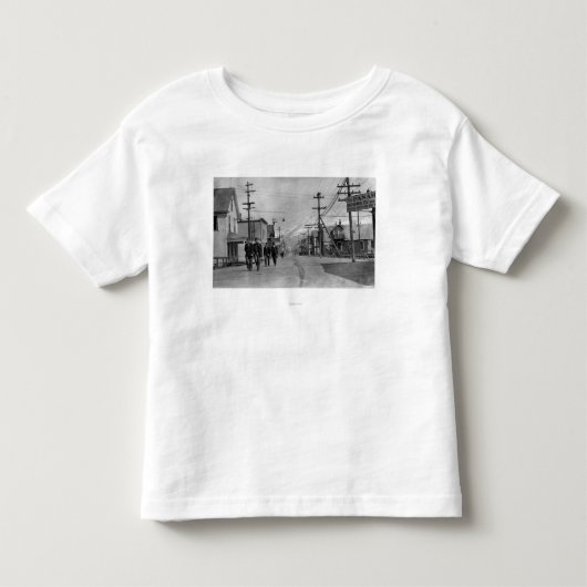 Valdezのアラスカの写真の通り場面 トドラーTシャツ (正面)