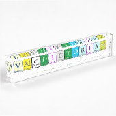 Valedictorian Chemistry Nameplate for Desk(教員用化学ナン デスクネームプレート