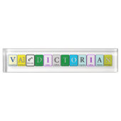 Valedictorian Chemistry Nameplate for Desk(教員用化学ナン デスクネームプレート (正面)