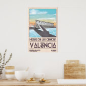 Valencia Art Print Bold Geometry, Vintage Poster ポスター (キッチン)
