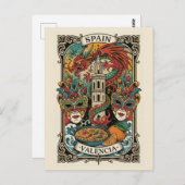 Valencia Spain Travel ポストカード (正面/裏面)