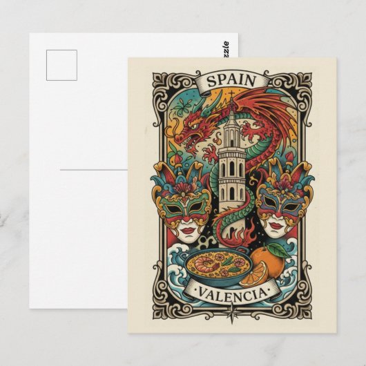 Valencia Spain Travel ポストカード (正面/裏面)