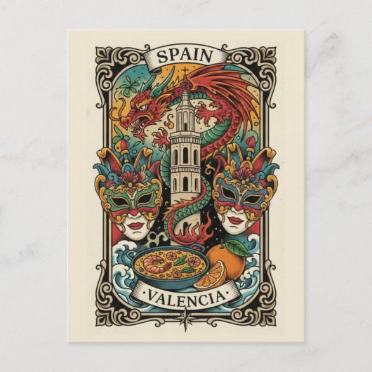 Valencia Spain Travel ポストカード (正面)