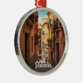 Valencia Spain Travel メタルオーナメント (右)