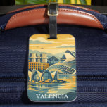 Valencia Spain Vintage - Minimalist Colorful ラゲッジタグ<br><div class="desc">Whether you’re a world traveler, an expat missing the Turia Gardens, or a lover of mid-century modern decor, this colorful Valencia luggage tag is the perfect statement piece. Featuring a clean, flat-design aesthetic and a sun-drenched palette, it evokes the warmth of the Costa Blanca. Ideal for a gallery wall, a...</div>