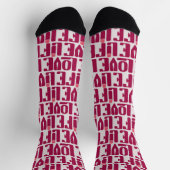 Valentijns Sokken Rood Retro ソックス (上部)