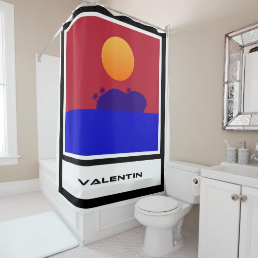 Valentin Design No.1803 シャワーカーテン (インサイチュ)