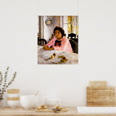 Valentin Serov:桃のある少女 ポスター (キッチン)