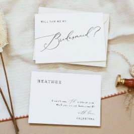 VALENTINAスクリプお洒落トBridesmaid提案 招待状