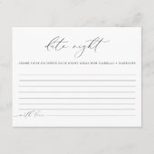 VALENTINA エレガントミニマル Date Nightアイディア エンクロージャーカード (正面)