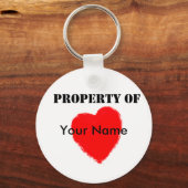 Valentineプロパティ キーホルダー (正面)