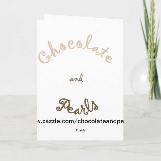 Valentine日: 真珠のネックレス シーズンカード (裏面)