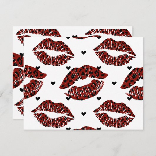 Valentine ノートカード (正面/裏面)