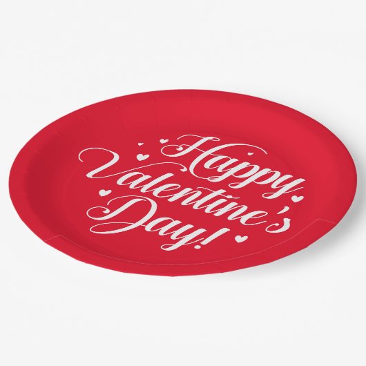 Valentine  ペーパープレート (アングル)