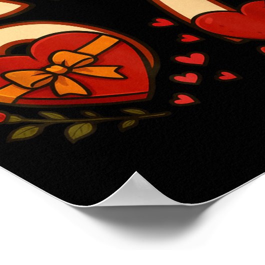 Valentine 67 Meme Six Seven Funny Gen Alpha ポスター (角)