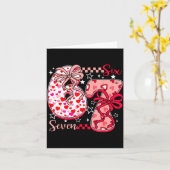 Valentine 67 Six Seven 6 7 Meme Valentines Day Gir カード (黄色い花)