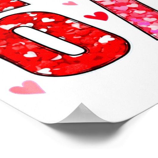 Valentine 67 Six Seven Funny Saying Viral Meme  ポスター (角)