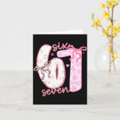 Valentine 6 7 Funny Six Seven 67 Happy Valentines  カード (黄色い花)