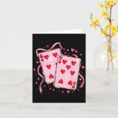 Valentine 6 7 Valentines Day Matching Couple Heart カード (黄色い花)