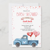 Valentine Baby Shower Invitation 招待状 (正面)
