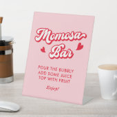 Valentine Baby Shower Momosa Bar 台座サイン (インサイチュ)