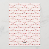 Valentine Bear Little Sweetheart Birthday Invite 招待状 (裏面)