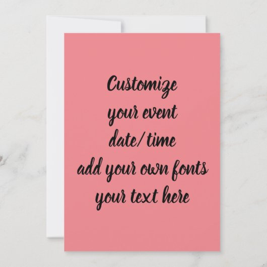 Valentine Belly Dancer 招待状 (裏面)