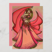 Valentine Belly Dancer 招待状 (正面/裏面)