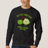 Valentine BETTER TOGETHER Cute Cabbage Couples スウェットシャツ (正面)