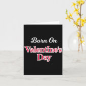 Valentine Birthday Shirt Born On February 14 Women カード (黄色い花)