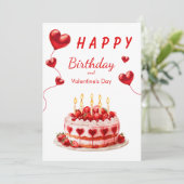 Valentine Birthday Wishes for Sweethearts シーズンカード (スタンド正面)