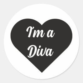 Valentine Black Happy heart romance graphic ラウンドシール