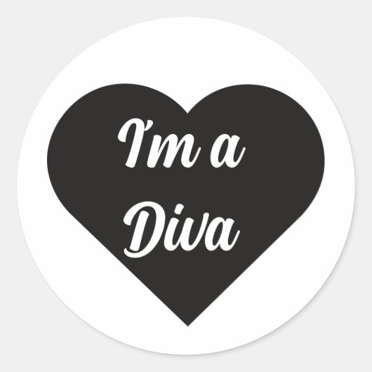 Valentine Black Happy heart romance graphic ラウンドシール (正面)