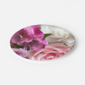 Valentine Bouquet Party ペーパープレート (アングル)