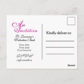 Valentine Bouquet Party Postcard ポストカード (裏面)