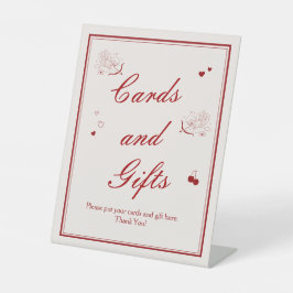  Valentine Bridal Shower Cards and Gifts 台座サイン