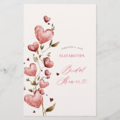 Valentine Bridal Shower Game Match Movie Quotes チラシ (裏面)