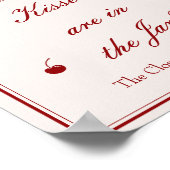  Valentine Bridal Shower Guess How Many Kisses ポスター (角)