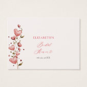 Valentine Bridal Shower How Many Kisses Game (裏面)