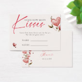 Valentine Bridal Shower How Many Kisses Game (デスク)