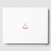 Valentine Bridal Shower Whimsical Hearts Dress Art ゲストブック (裏面)