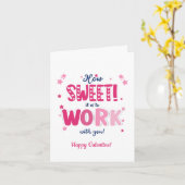 Valentine Card – “How Sweet It Is Working With カード (黄色い花)