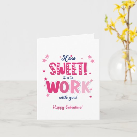 Valentine Card – “How Sweet It Is Working With  カード (黄色い花)