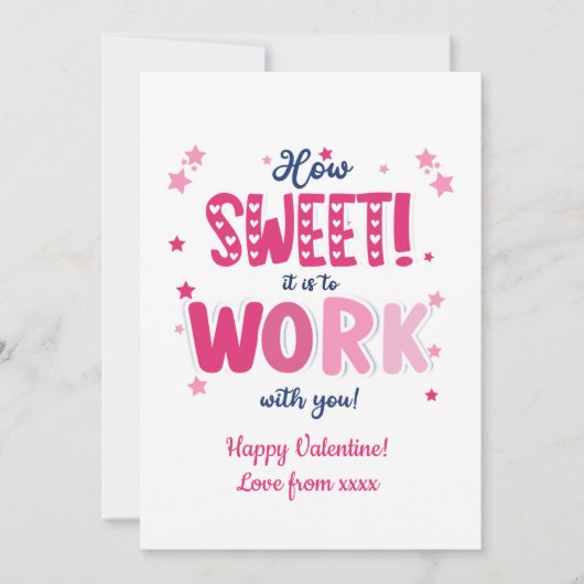 Valentine Card – “How Sweet It Is Working With  シーズンカード (正面)