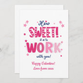 Valentine Card – “How Sweet It Is Working With  シーズンカード (正面/裏面)